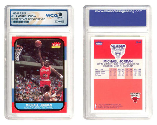 MICHAEL JORDAN 1996-97 Fleer ULTRA DECADE Excellence Rookie Card